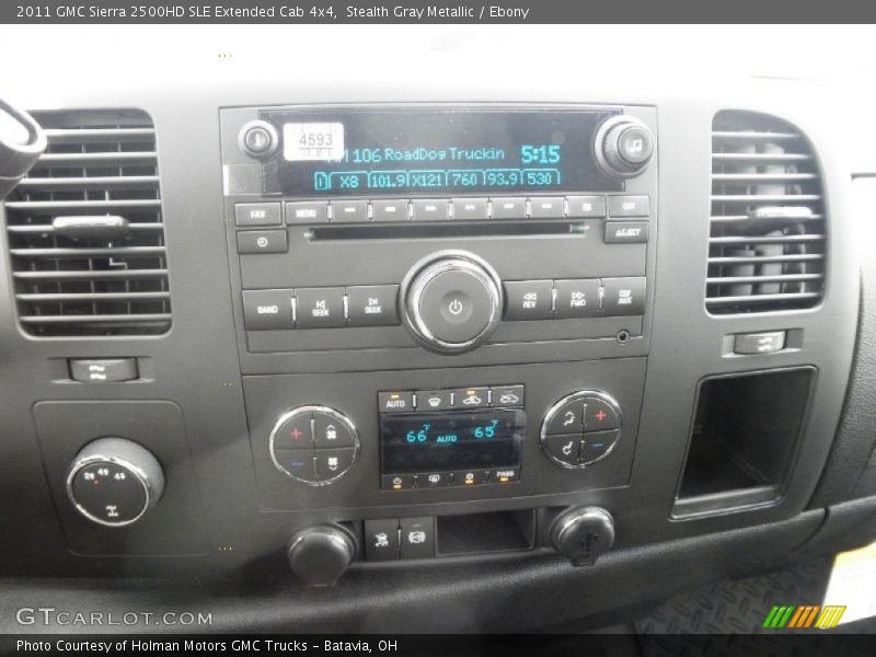 Stealth Gray Metallic / Ebony 2011 GMC Sierra 2500HD SLE Extended Cab 4x4