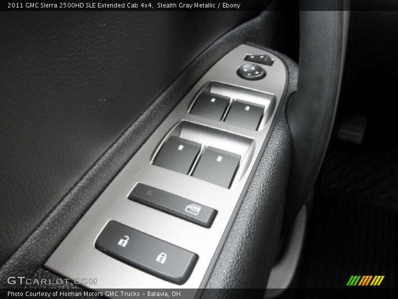 Stealth Gray Metallic / Ebony 2011 GMC Sierra 2500HD SLE Extended Cab 4x4