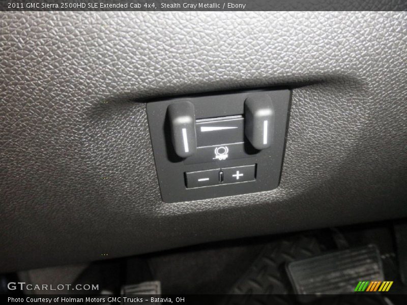 Stealth Gray Metallic / Ebony 2011 GMC Sierra 2500HD SLE Extended Cab 4x4
