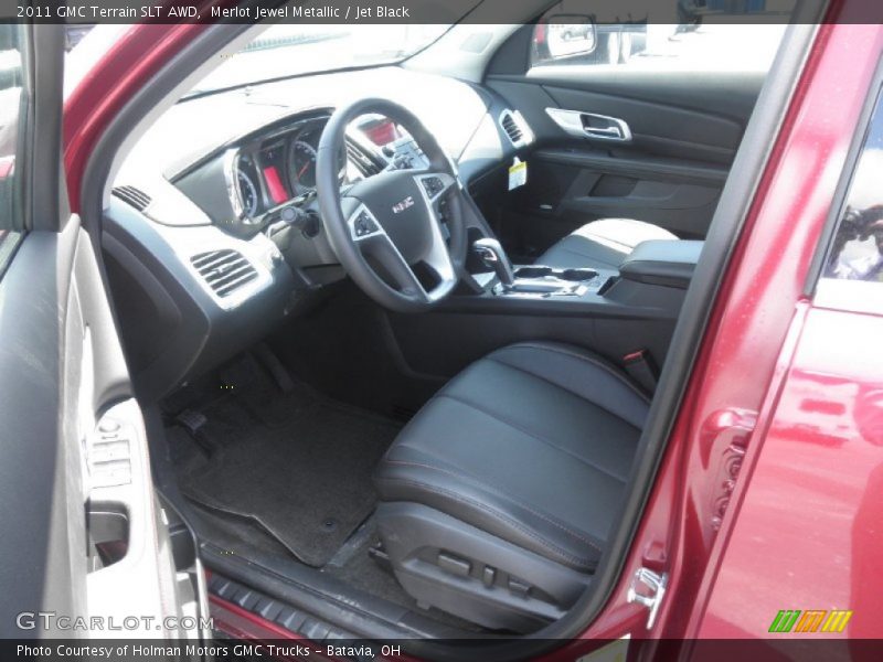 Merlot Jewel Metallic / Jet Black 2011 GMC Terrain SLT AWD