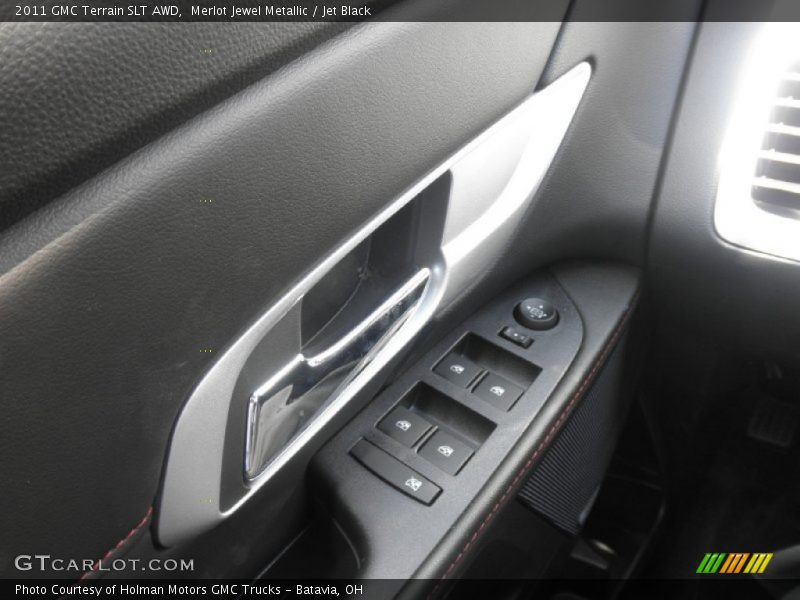 Merlot Jewel Metallic / Jet Black 2011 GMC Terrain SLT AWD