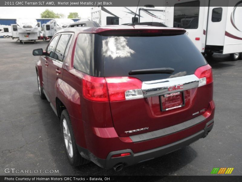 Merlot Jewel Metallic / Jet Black 2011 GMC Terrain SLT AWD