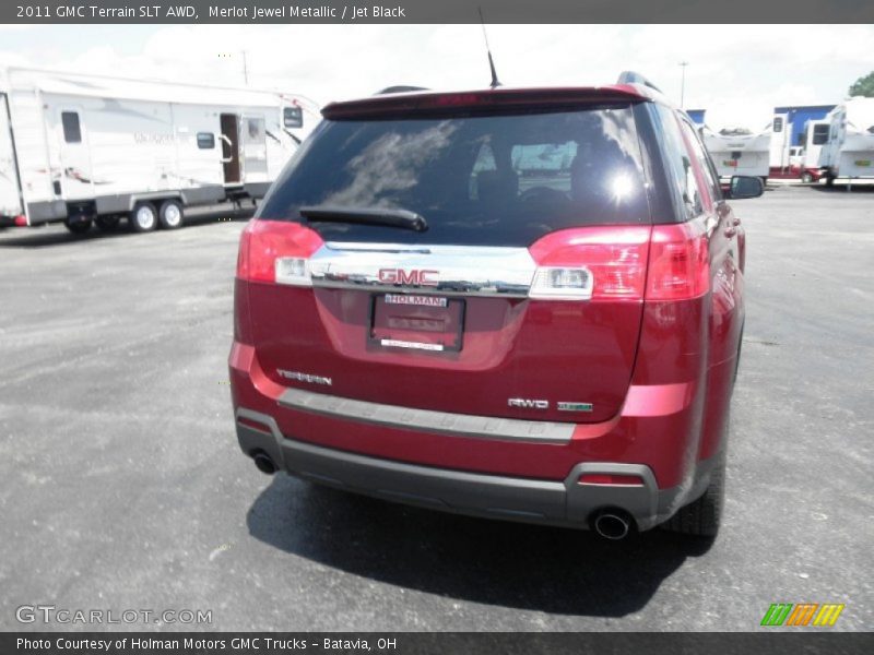 Merlot Jewel Metallic / Jet Black 2011 GMC Terrain SLT AWD