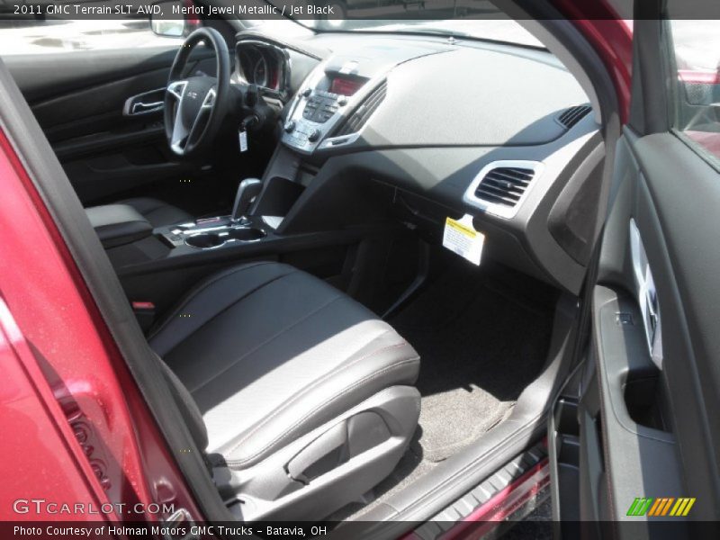 Merlot Jewel Metallic / Jet Black 2011 GMC Terrain SLT AWD