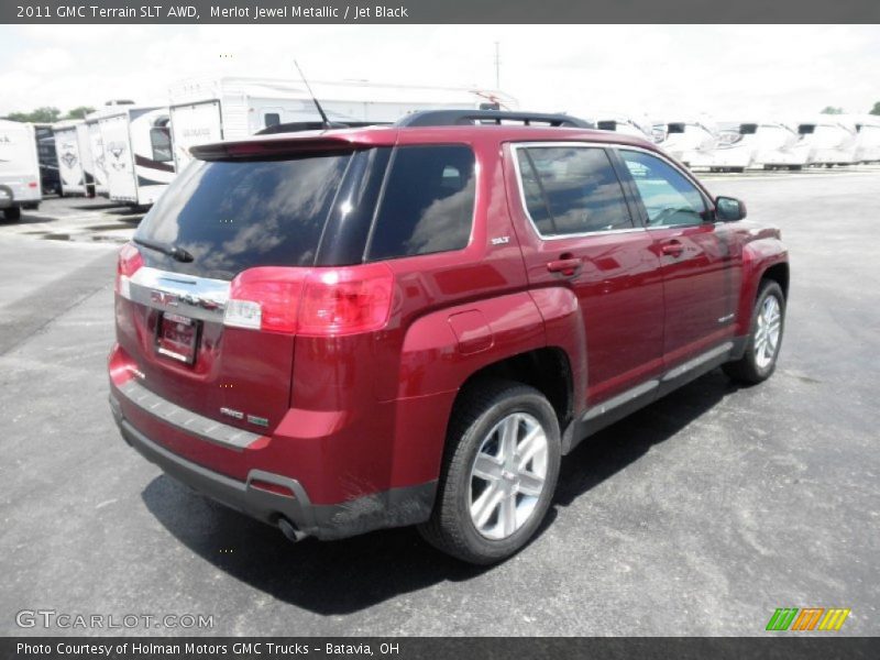 Merlot Jewel Metallic / Jet Black 2011 GMC Terrain SLT AWD