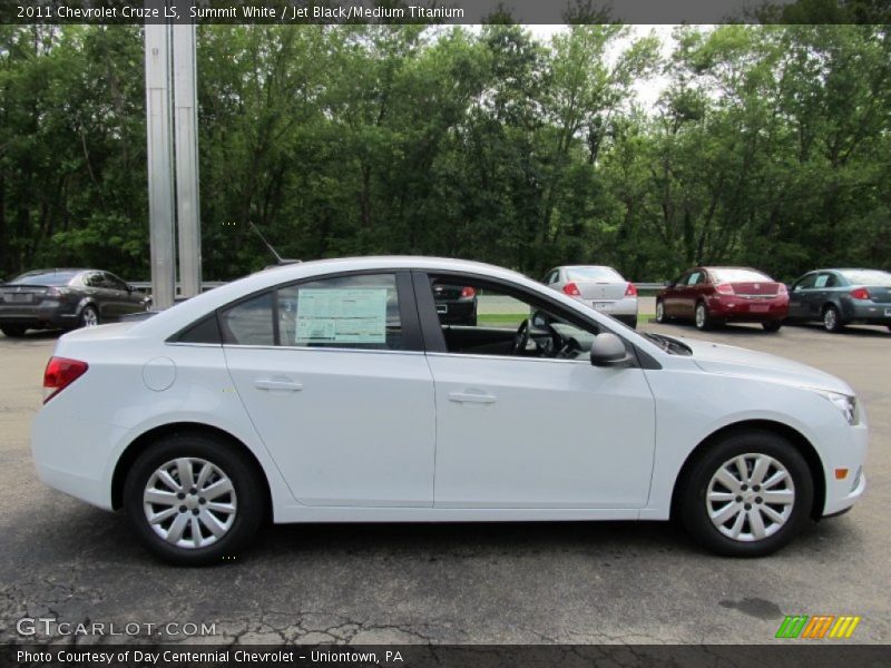 Summit White / Jet Black/Medium Titanium 2011 Chevrolet Cruze LS