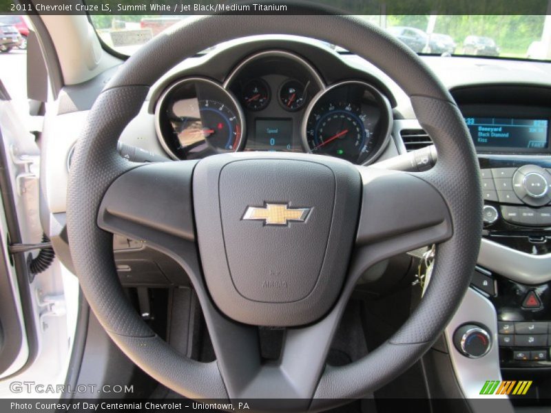 Summit White / Jet Black/Medium Titanium 2011 Chevrolet Cruze LS