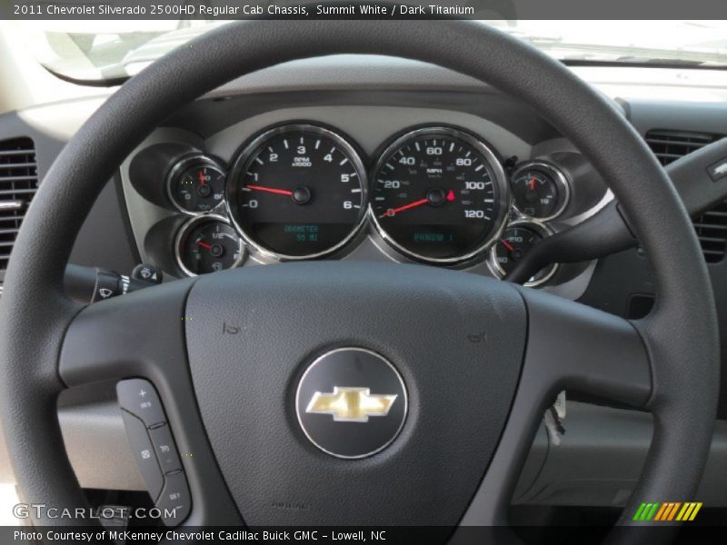 Summit White / Dark Titanium 2011 Chevrolet Silverado 2500HD Regular Cab Chassis