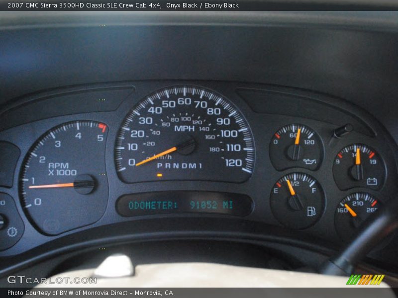  2007 Sierra 3500HD Classic SLE Crew Cab 4x4 Classic SLE Crew Cab 4x4 Gauges