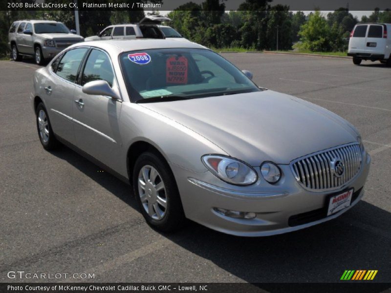 Platinum Metallic / Titanium 2008 Buick LaCrosse CX