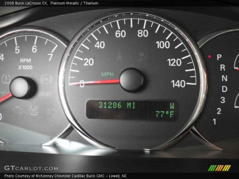Platinum Metallic / Titanium 2008 Buick LaCrosse CX