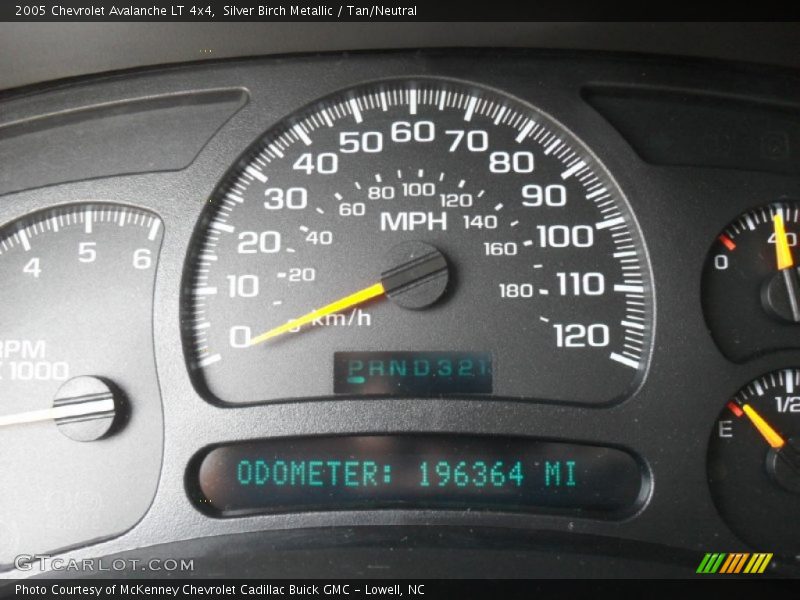 Silver Birch Metallic / Tan/Neutral 2005 Chevrolet Avalanche LT 4x4