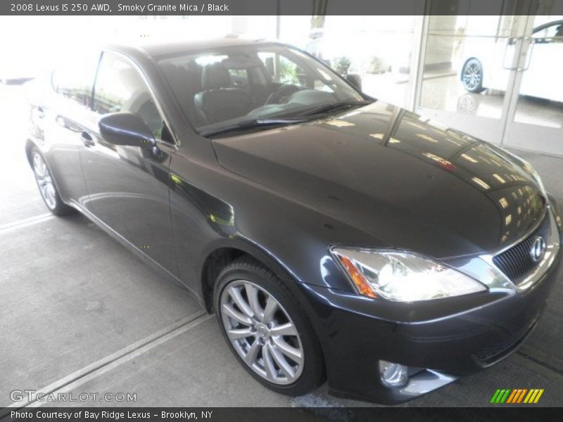 Smoky Granite Mica / Black 2008 Lexus IS 250 AWD