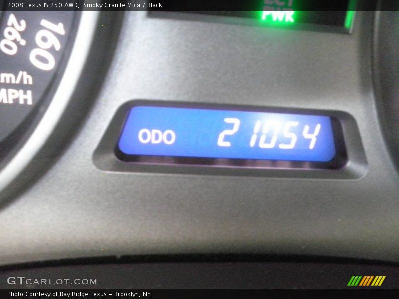 Smoky Granite Mica / Black 2008 Lexus IS 250 AWD
