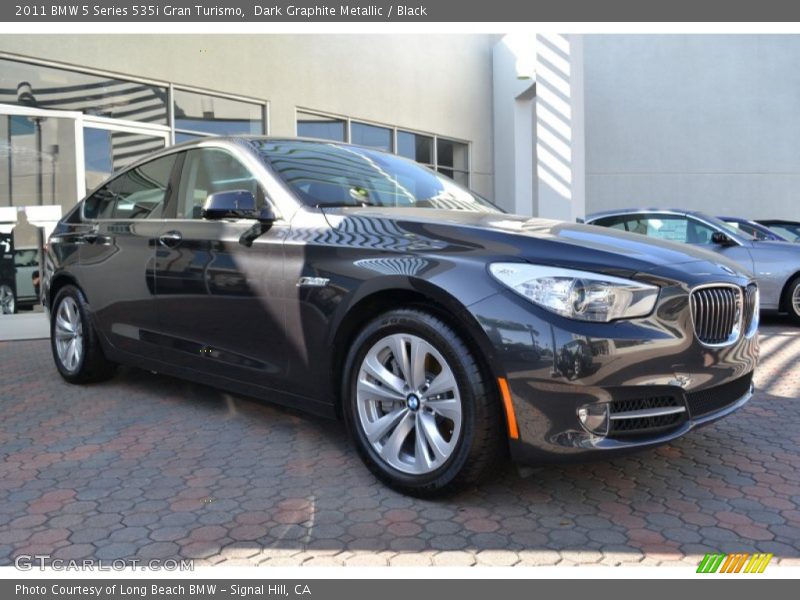 Dark Graphite Metallic / Black 2011 BMW 5 Series 535i Gran Turismo