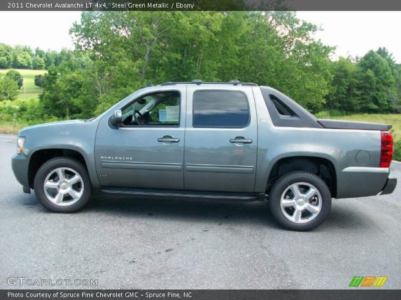Steel Green Metallic / Ebony 2011 Chevrolet Avalanche LT 4x4