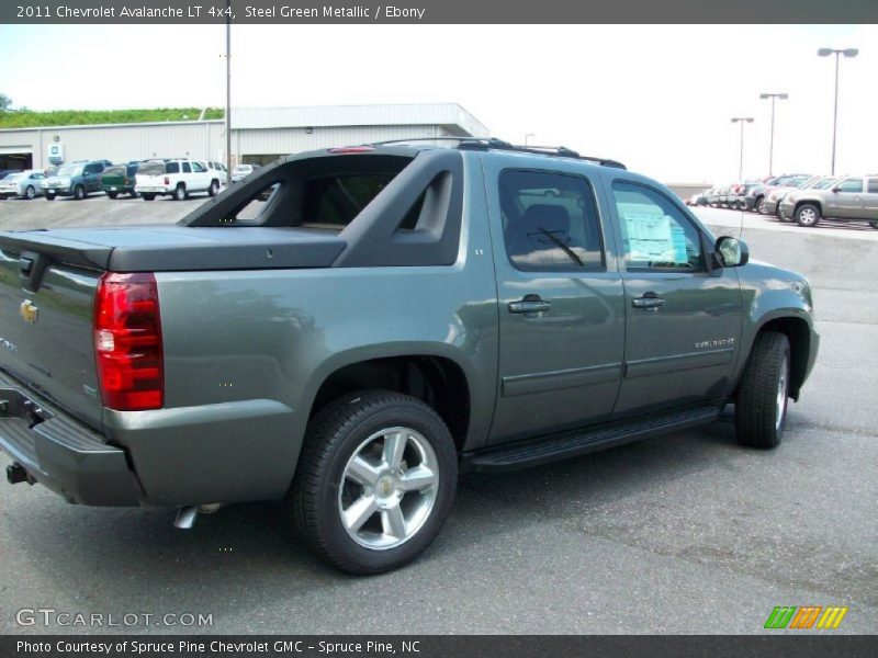 Steel Green Metallic / Ebony 2011 Chevrolet Avalanche LT 4x4