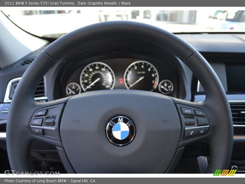 Dark Graphite Metallic / Black 2011 BMW 5 Series 535i Gran Turismo