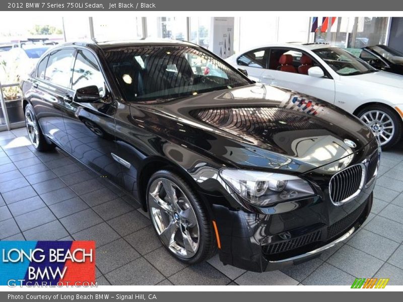 Jet Black / Black 2012 BMW 7 Series 750Li Sedan