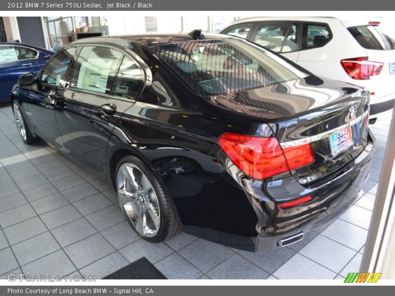 Jet Black / Black 2012 BMW 7 Series 750Li Sedan
