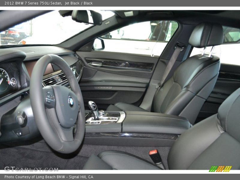 Jet Black / Black 2012 BMW 7 Series 750Li Sedan