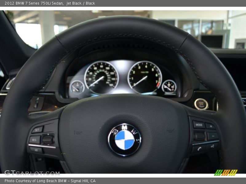 Jet Black / Black 2012 BMW 7 Series 750Li Sedan