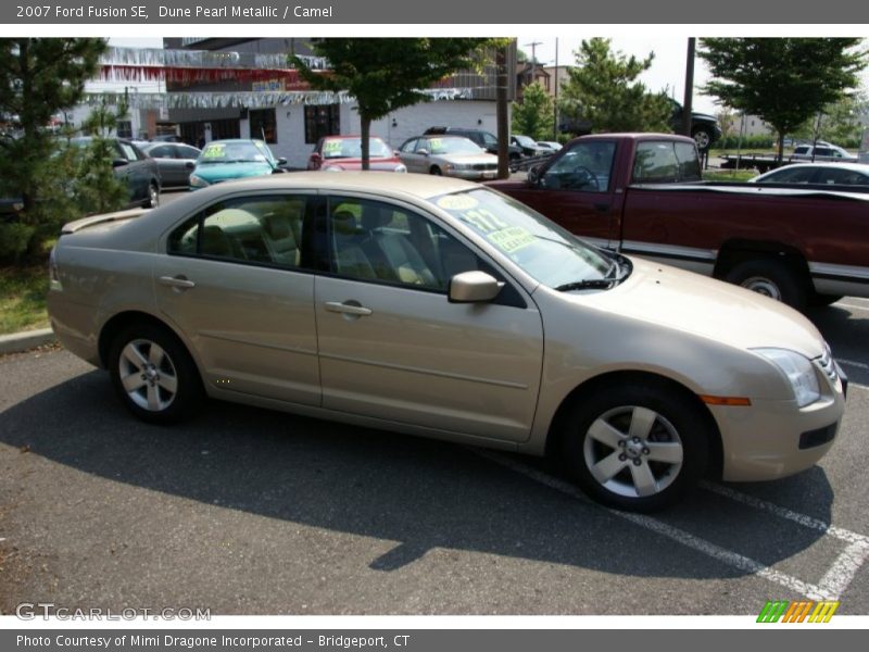 Dune Pearl Metallic / Camel 2007 Ford Fusion SE