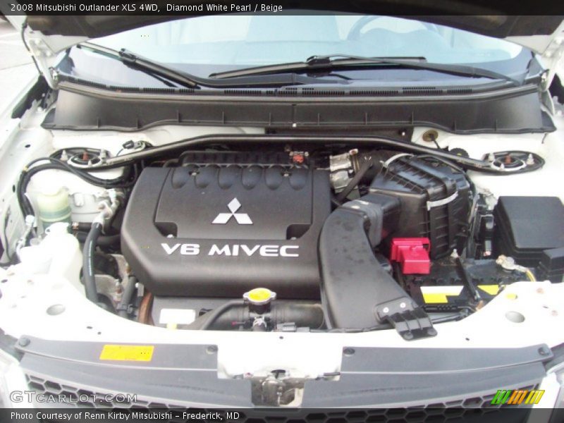  2008 Outlander XLS 4WD Engine - 3.0 Liter SOHC 24 Valve MIVEC V6