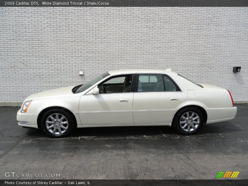 White Diamond Tricoat / Shale/Cocoa 2009 Cadillac DTS
