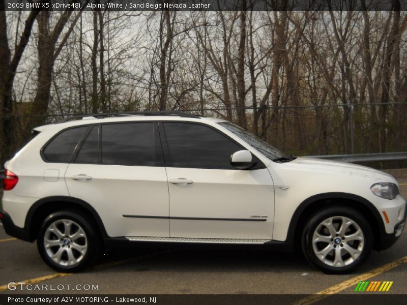 Alpine White / Sand Beige Nevada Leather 2009 BMW X5 xDrive48i