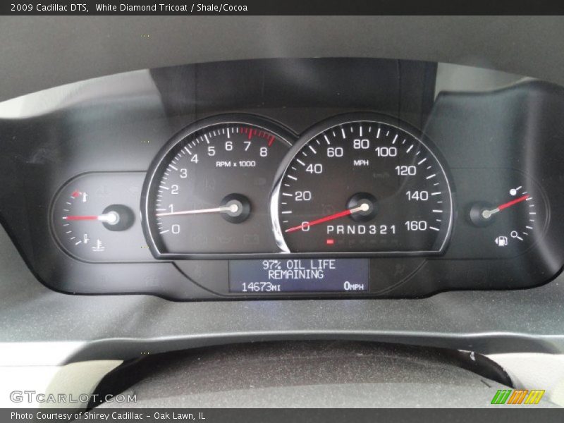White Diamond Tricoat / Shale/Cocoa 2009 Cadillac DTS