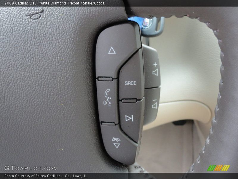 White Diamond Tricoat / Shale/Cocoa 2009 Cadillac DTS