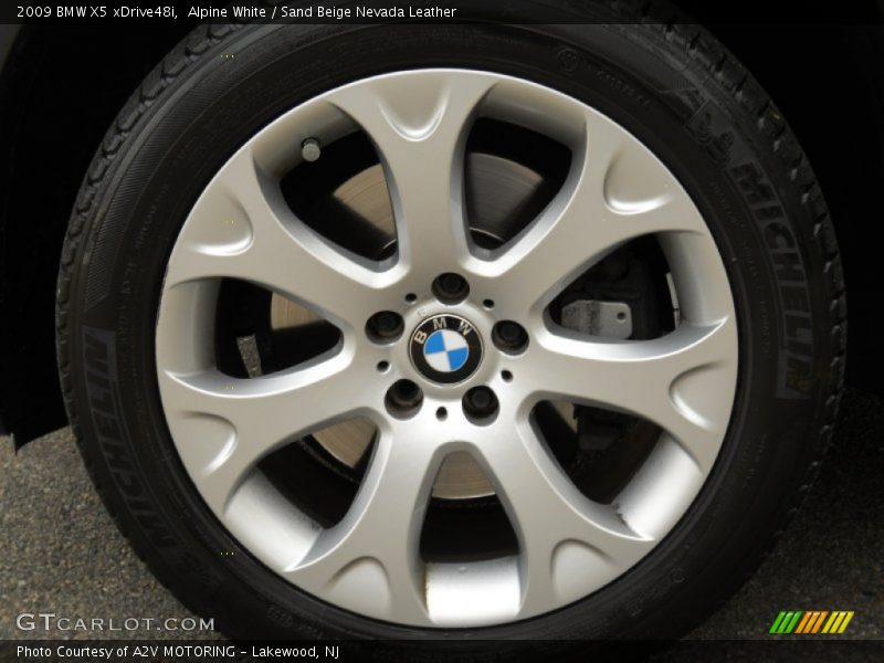 Alpine White / Sand Beige Nevada Leather 2009 BMW X5 xDrive48i
