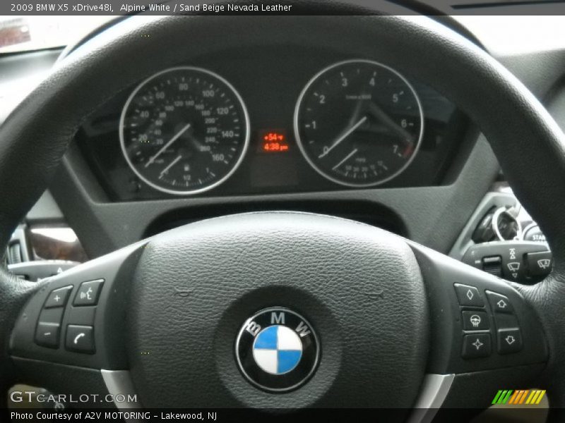 Alpine White / Sand Beige Nevada Leather 2009 BMW X5 xDrive48i