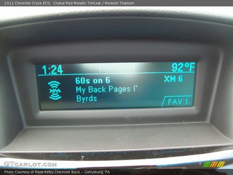 Crystal Red Metallic Tintcoat / Medium Titanium 2011 Chevrolet Cruze ECO