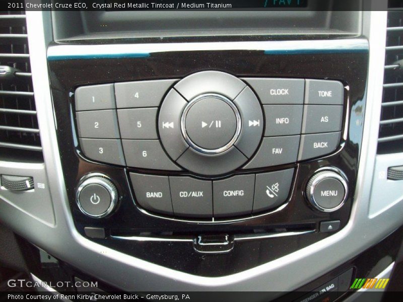 Crystal Red Metallic Tintcoat / Medium Titanium 2011 Chevrolet Cruze ECO
