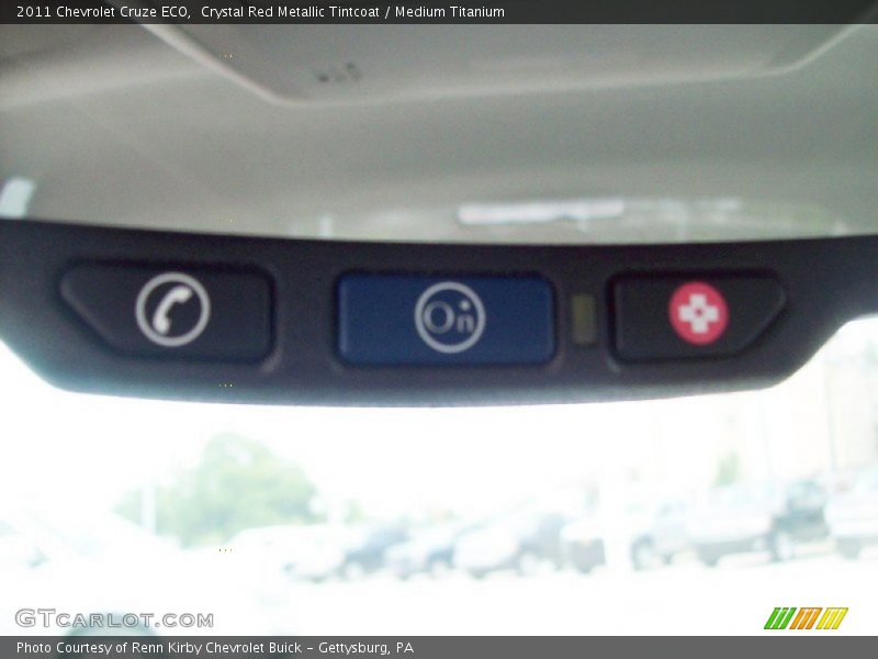 Crystal Red Metallic Tintcoat / Medium Titanium 2011 Chevrolet Cruze ECO