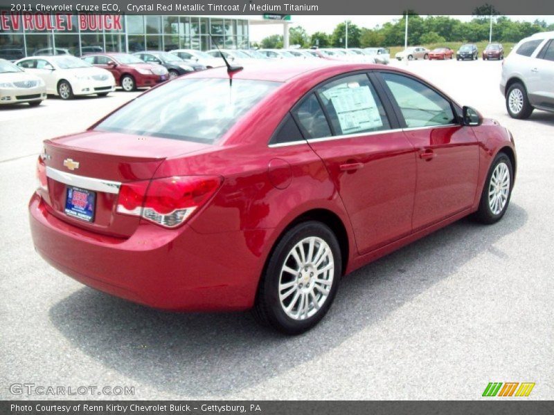 Crystal Red Metallic Tintcoat / Medium Titanium 2011 Chevrolet Cruze ECO