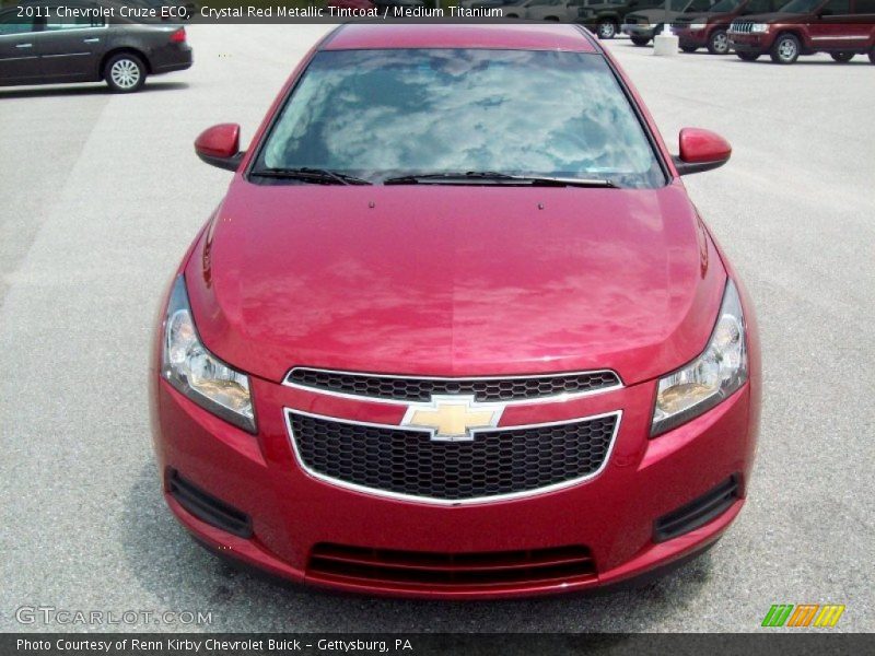 Crystal Red Metallic Tintcoat / Medium Titanium 2011 Chevrolet Cruze ECO