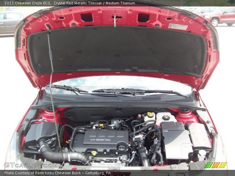 Crystal Red Metallic Tintcoat / Medium Titanium 2011 Chevrolet Cruze ECO