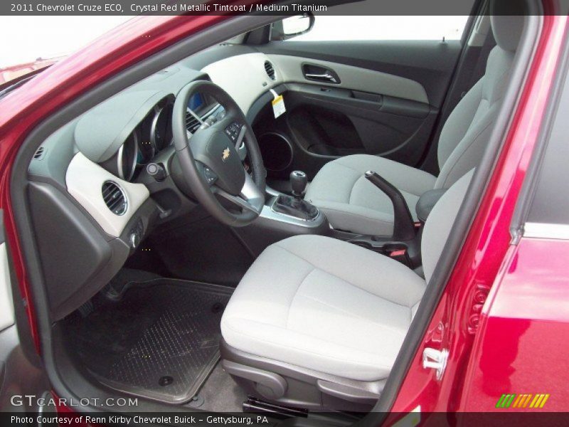 Crystal Red Metallic Tintcoat / Medium Titanium 2011 Chevrolet Cruze ECO