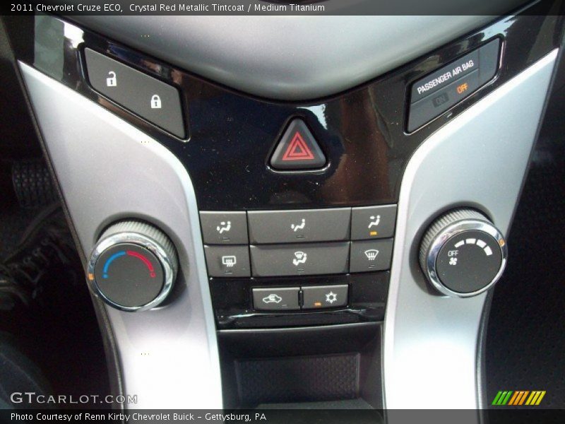 Crystal Red Metallic Tintcoat / Medium Titanium 2011 Chevrolet Cruze ECO