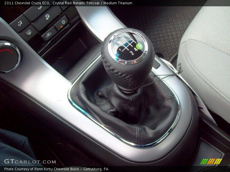 Crystal Red Metallic Tintcoat / Medium Titanium 2011 Chevrolet Cruze ECO