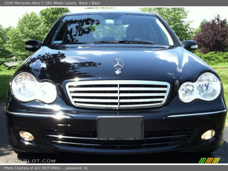Black / Black 2006 Mercedes-Benz C 280 4Matic Luxury