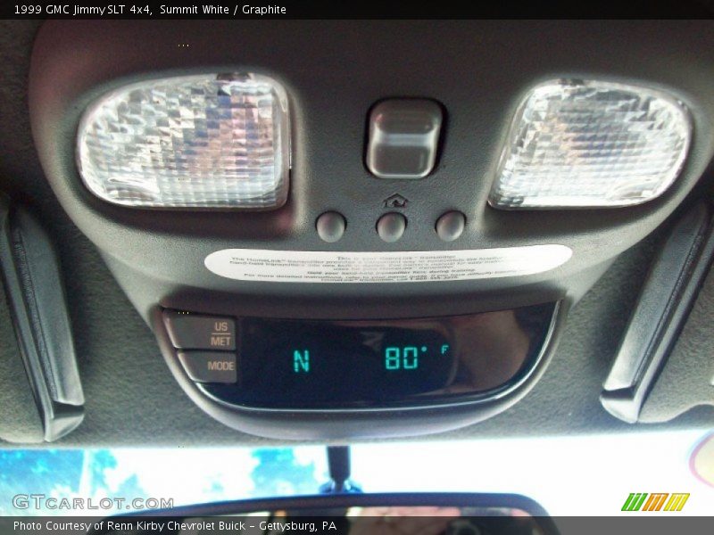 Summit White / Graphite 1999 GMC Jimmy SLT 4x4