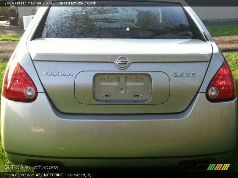 Spirited Bronze / Black 2004 Nissan Maxima 3.5 SE