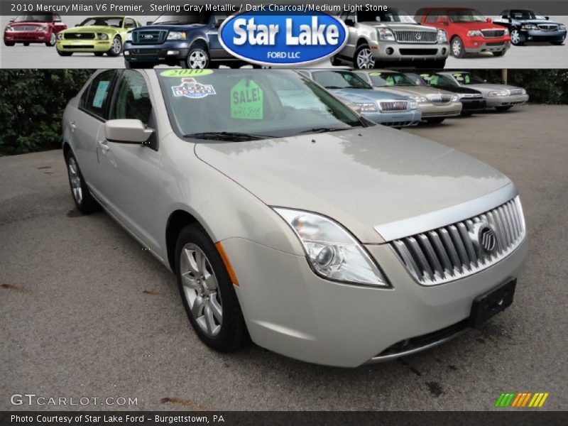 Sterling Gray Metallic / Dark Charcoal/Medium Light Stone 2010 Mercury Milan V6 Premier