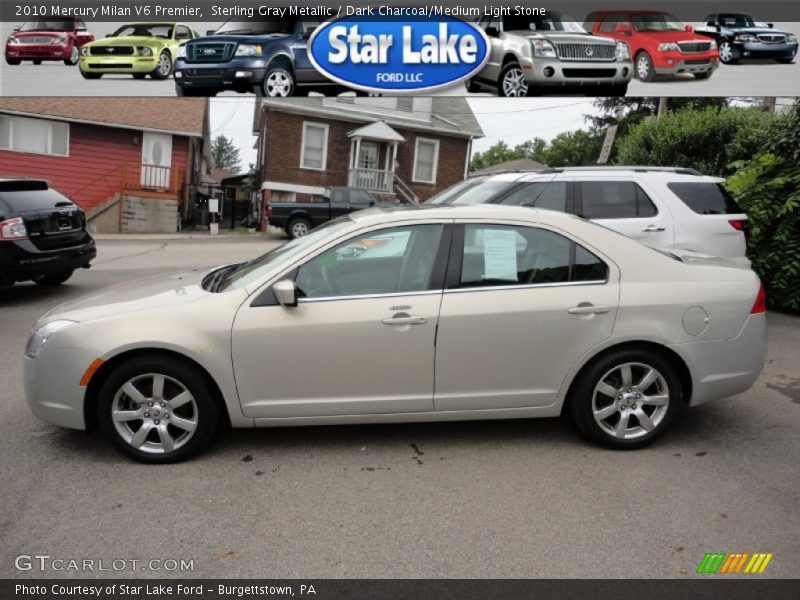 Sterling Gray Metallic / Dark Charcoal/Medium Light Stone 2010 Mercury Milan V6 Premier