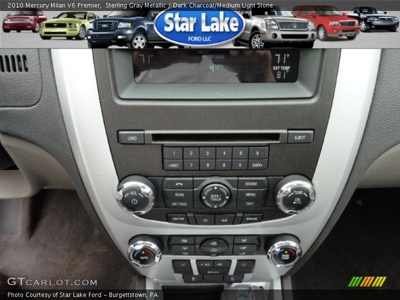 Sterling Gray Metallic / Dark Charcoal/Medium Light Stone 2010 Mercury Milan V6 Premier