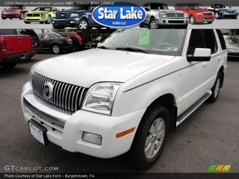 Oxford White / Camel 2006 Mercury Mountaineer Luxury AWD